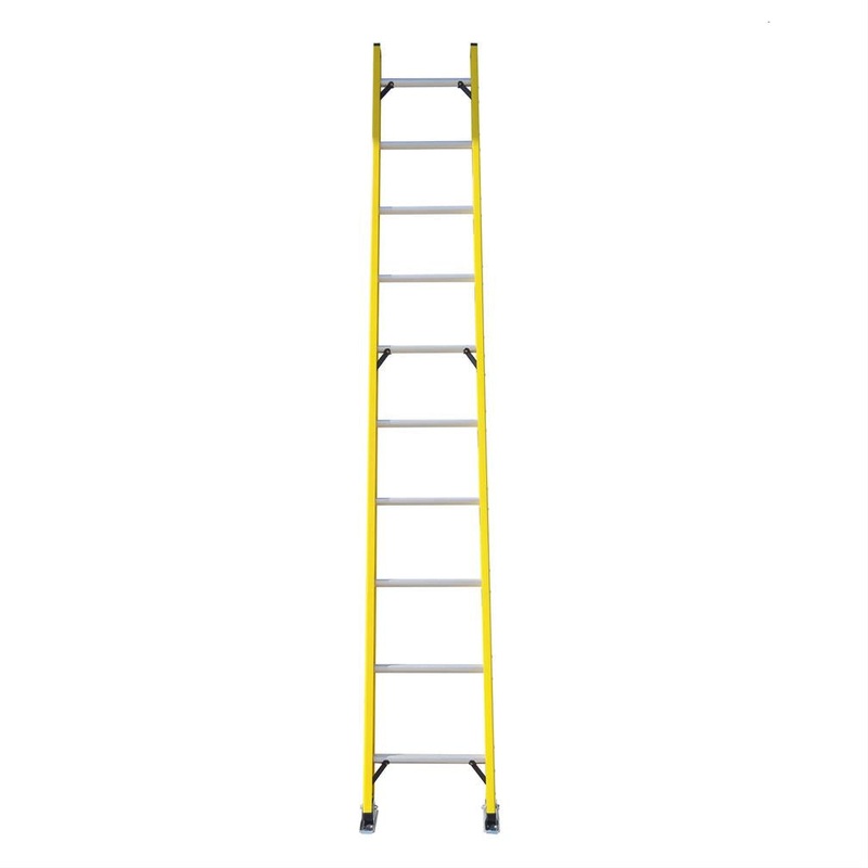 DuraDrive 10 ft. Fiberglass Straight Ladder, 300 Lbs. Grade 1A