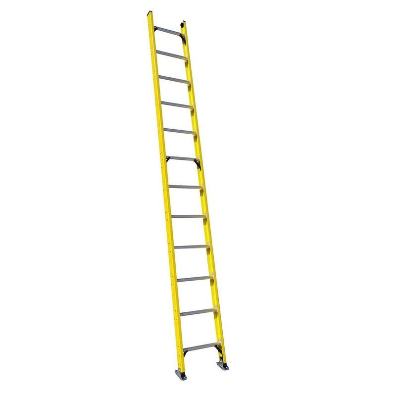 DuraDrive 12 ft. Fiberglass Straight Ladder, 300 Lbs. Grade 1A