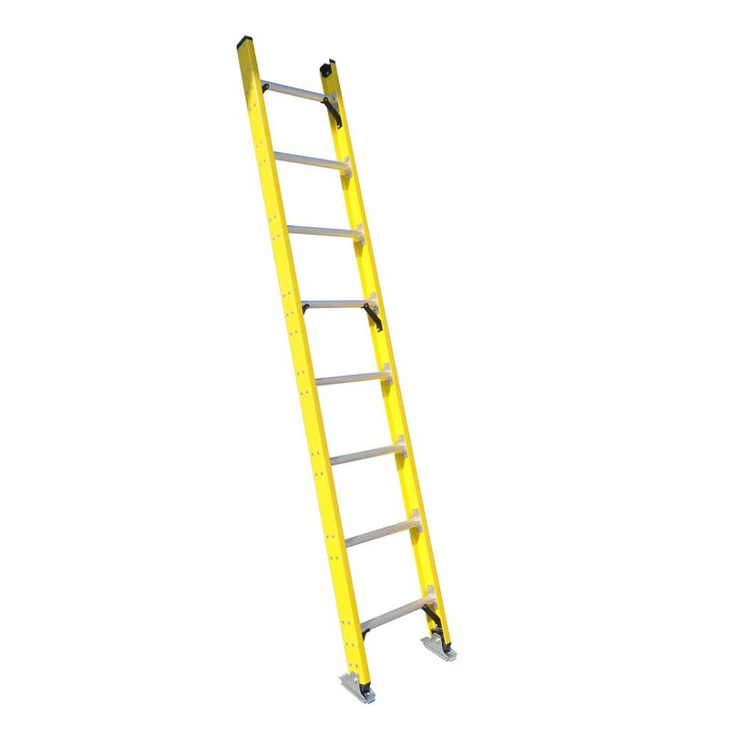 DuraDrive 8 ft. Fiberglass Straight Ladder, 300 Lbs. Grade 1A