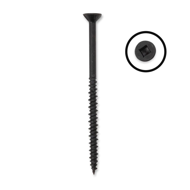 DuraDrive #8 x 2-1/2 in. Flat Head Square Drive Construction Screws (2,500 Per Box)