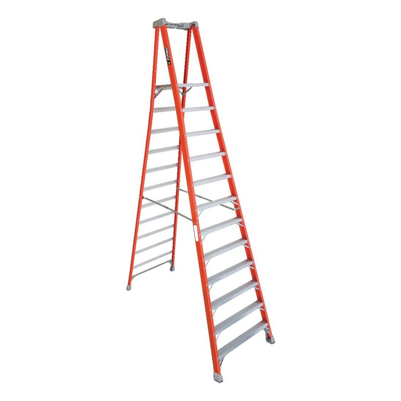 LOUSVILLE F/G STEP PLATFORM LADDER 12′