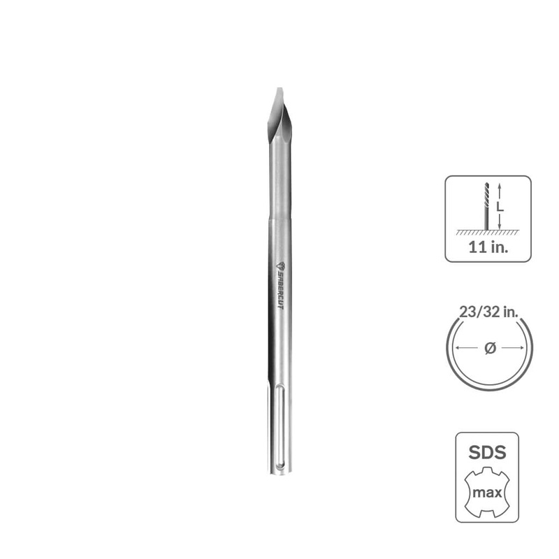 Sabercut 23/32 in. x 11 in. SDS MAX Bull Point Chisel