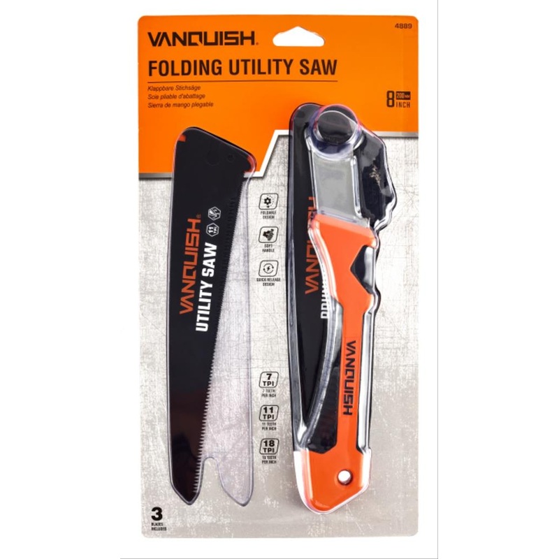 VANQUISH 8 in 3-in-1 Folding Utility Pruning Saw