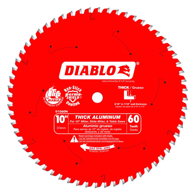 Diablo Tools D1060N 10 in 5/8 in 6000 rpm Saw Blade