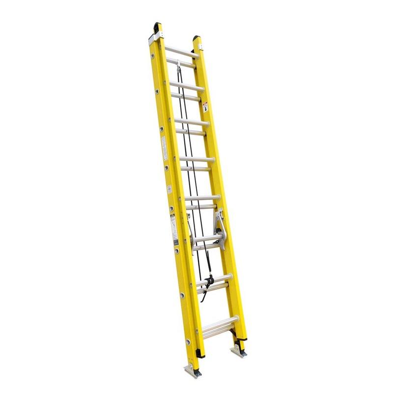 DuraDrive 24 ft. Fiberglass Extension Ladder, 300 Lbs. Grade 1A