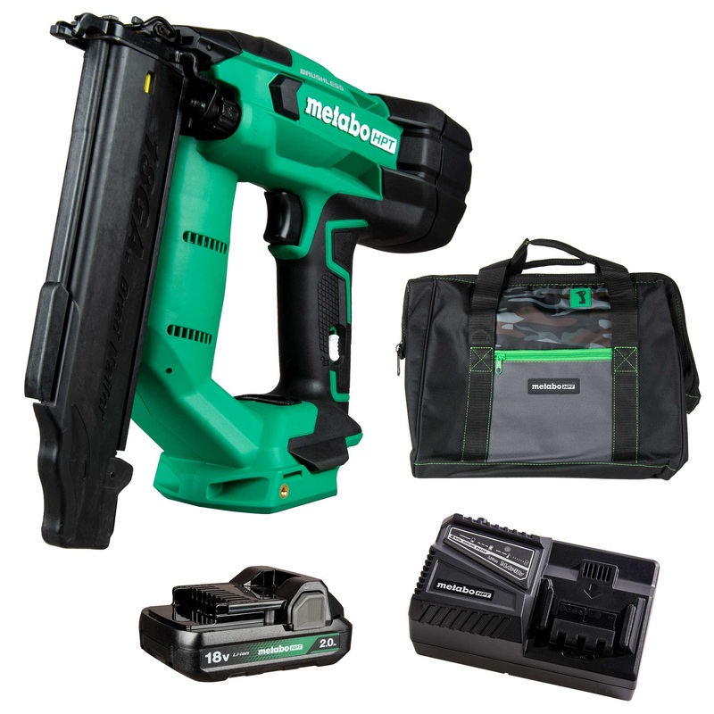 Metabo HPT NT1850DFT 5/8 – 2 in 18 ga Straight Cordless Brad Nailer Kit