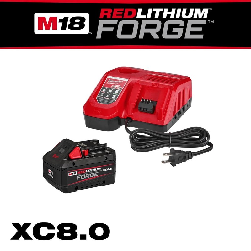MILWAUKEE 48-59-1881 M18 REDLITHIUM FORGE XC8.0 Starter Kit