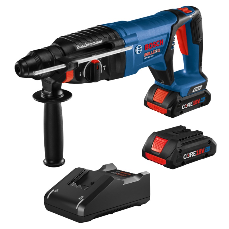Robert Bosch Tool Corporation BOSCH GBH18V-26DK25 890 rpm 4 Ah Lithium-Ion SDS-Plus Cordless Rotary