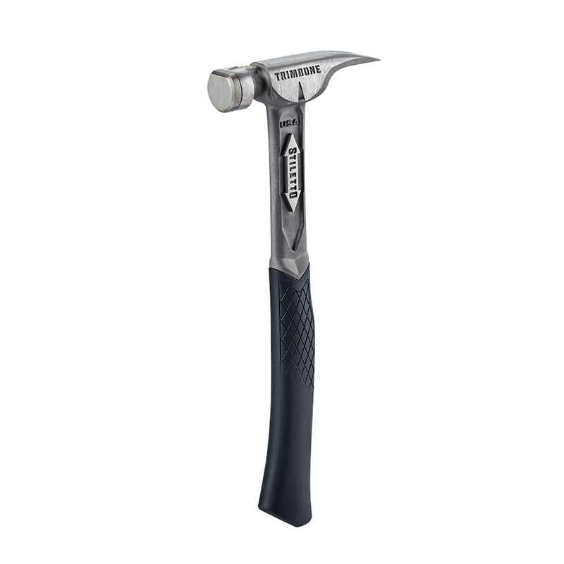 Stiletto TRMB 10 oz Smooth Face Curved Handle Titanium Hammer