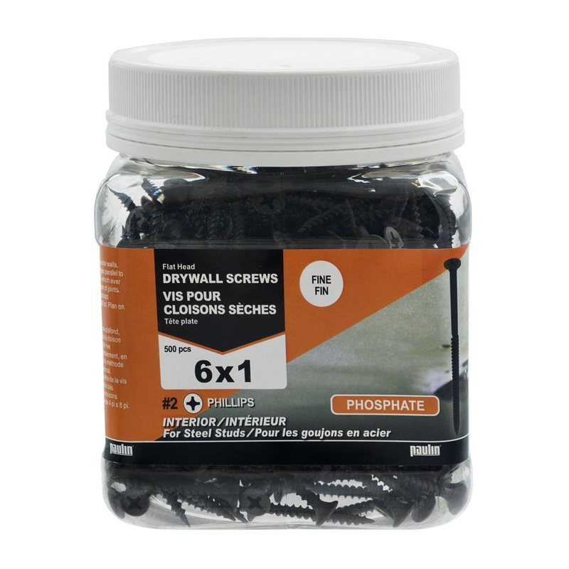The Hillman Group Paulin #6 1 in Philips Threaded Drywall Screws (500-Jug)