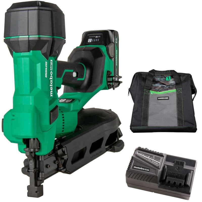 Metabo HPT NV1845DAM 18V Roofing Nailer Kit (1 x 2.0 Ah)