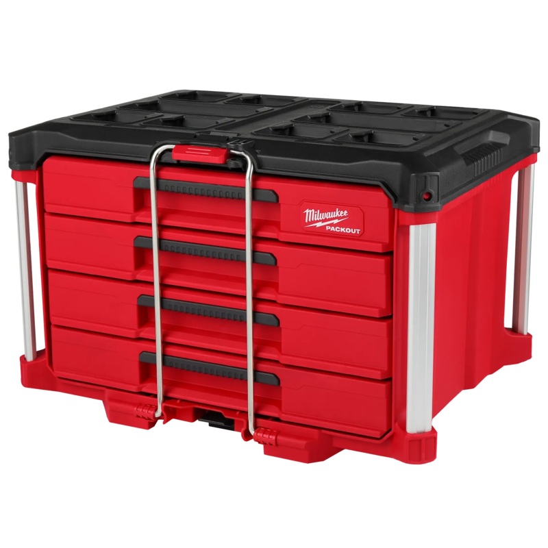 Milwaukee 48-22-8444 PACKOUT 4 Drawers 50 lb Polypropylene Tool Box