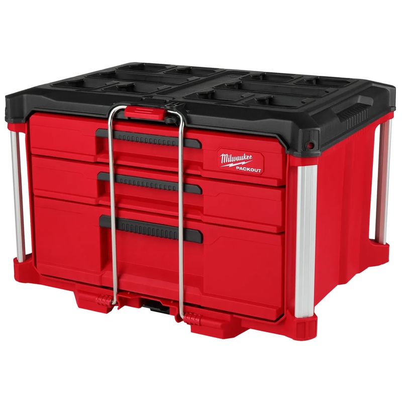 Milwaukee 48-22-8447 PACKOUT 3 Drawers 50 lb Polypropylene Tool Box