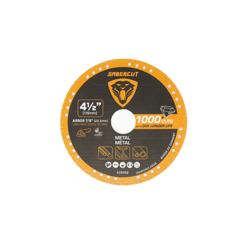 Sabercut 4-1/2 in. Multi-Material Diamond Grit Cutting Blade