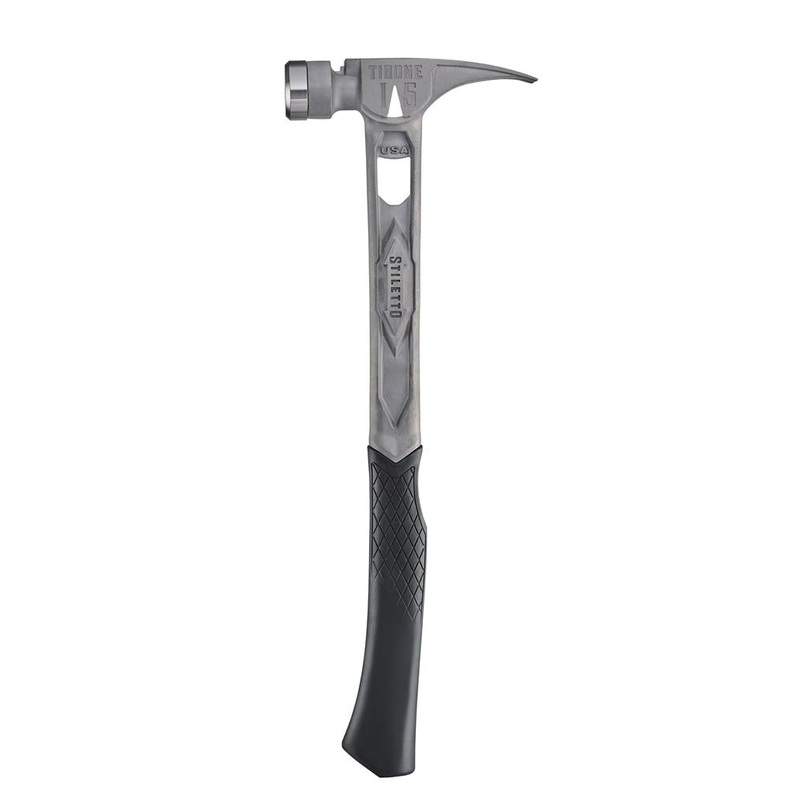 Stiletto TIB15SC 15 oz Smooth Face Curved Handle Titanium Hammer