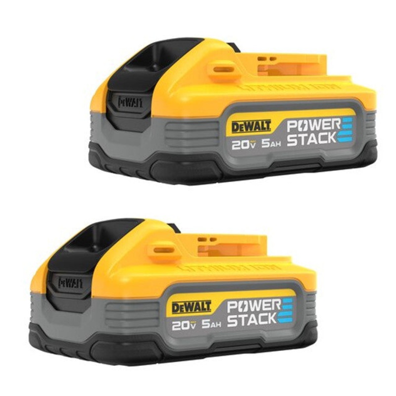 DEWALT DCBP520-2 20V MAX POWERSTACK Lithium-Ion 5 Ah Battery 2-Pack