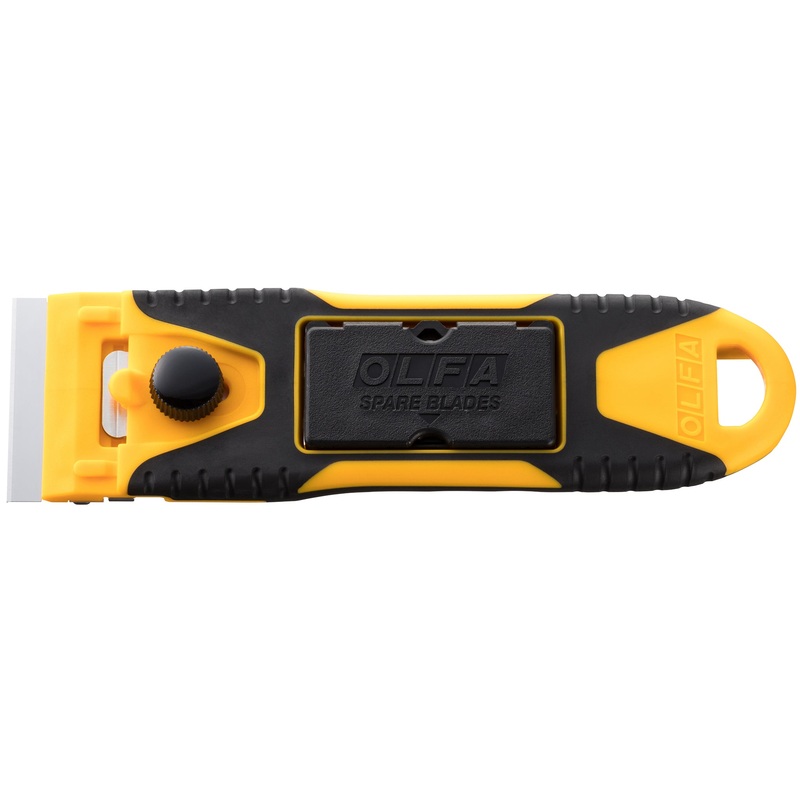 Olfa Mini Glass Scraper w/Cover & 6 Blades 40mm