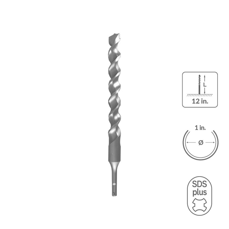 SaberCut 1 in 12 in Carbide Tipped 2-Cutter Drill Bit