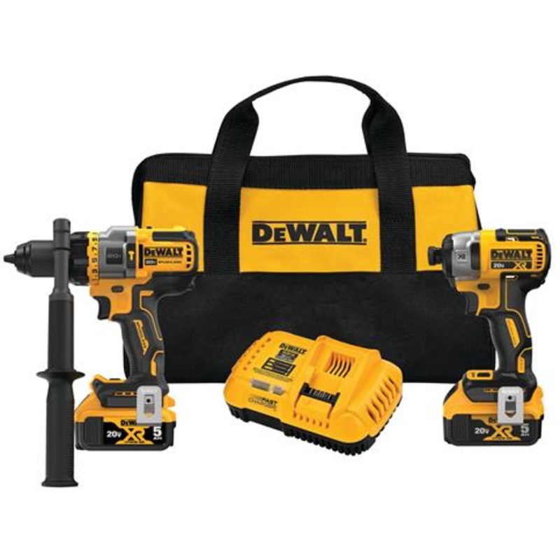 Dewalt DCK2100P2 20V MAX Brushless Cordless 2-Tool Kit W/ Hammer Drill/Driver FlexVolt Advantage