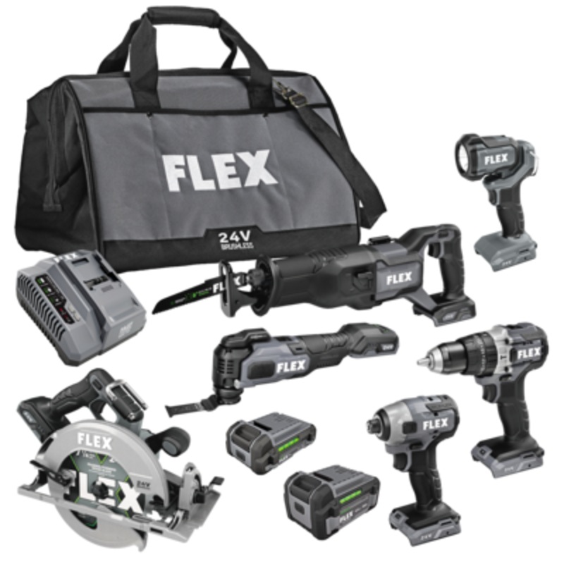 FLEX FXM601-2B 24V BL 6 Tool Combo Kit