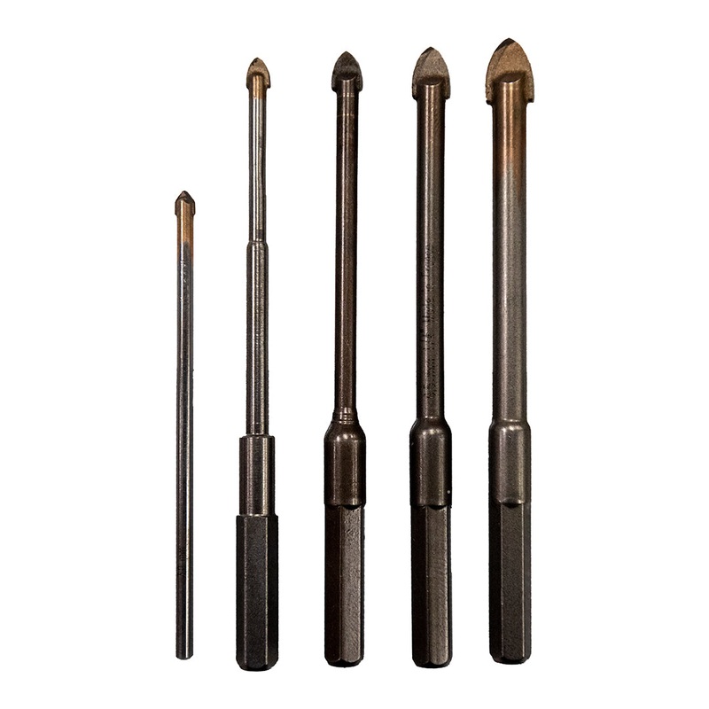 SABERCUT HARD STONE & TILE DRILL BIT 5PC SET (1/8 Inches- 5/16 Inches)