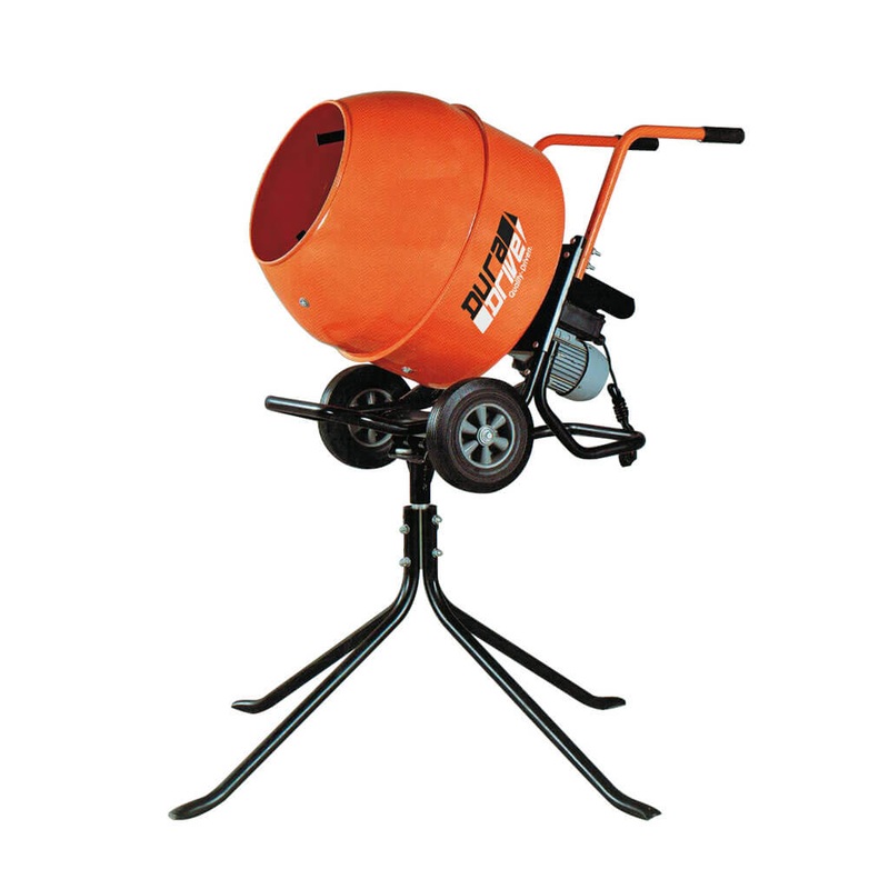 DuraDrive 140L Electric Concrete Mixer W/Stand