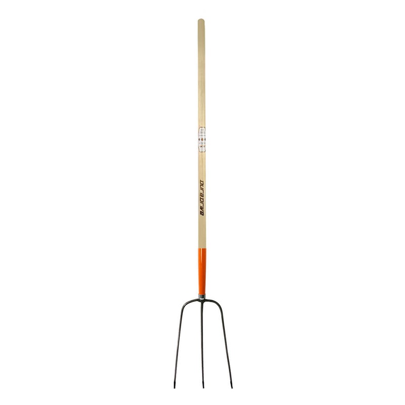 DuraDrive 48 in. 3-Tine Long Wood Handle Hay Fork