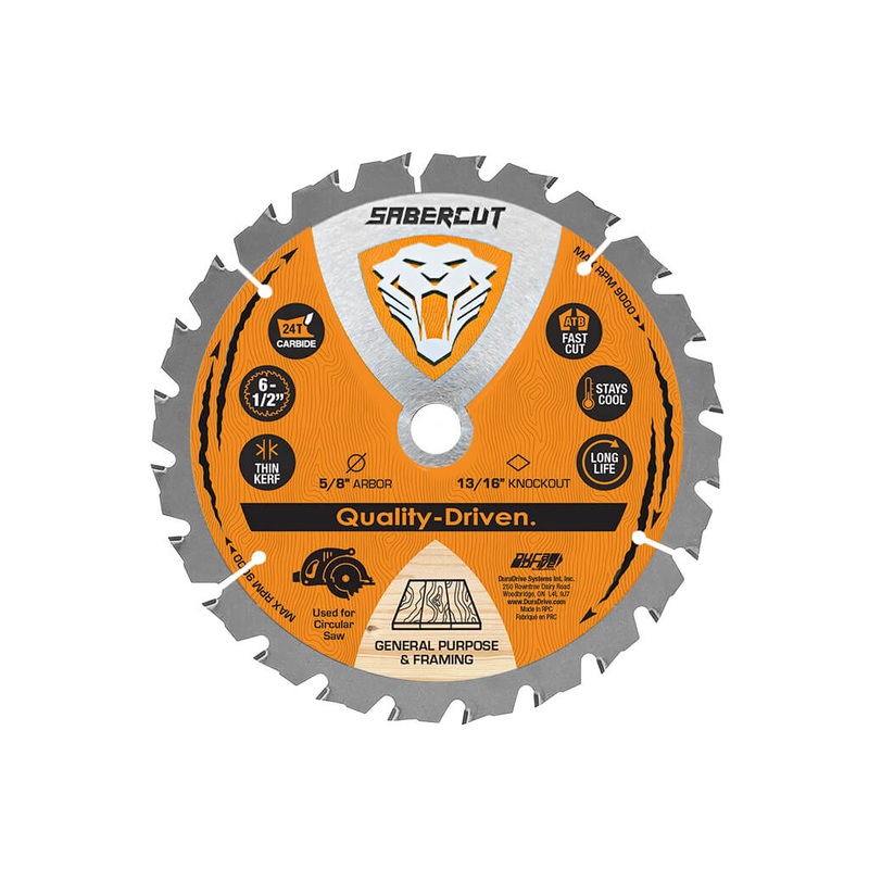 Sabercut 6-1/2 in x 24T Carbide Tooth Framing Blade