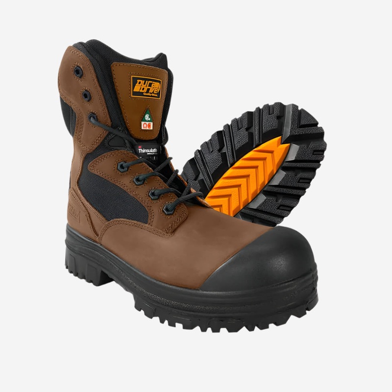 DuraDrive Men’s CSA EASY RIDER 8 in. Composite Toe Metal Free Zipper Opening Insulated Work Boots
