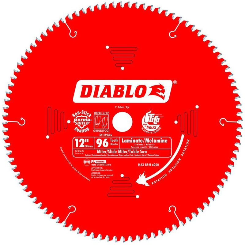 Freud Diablo D1296L 12 in. 96-Tooth High Density Carbide Tipped Aluminum/Laminate Floor Cutting Saw Blade