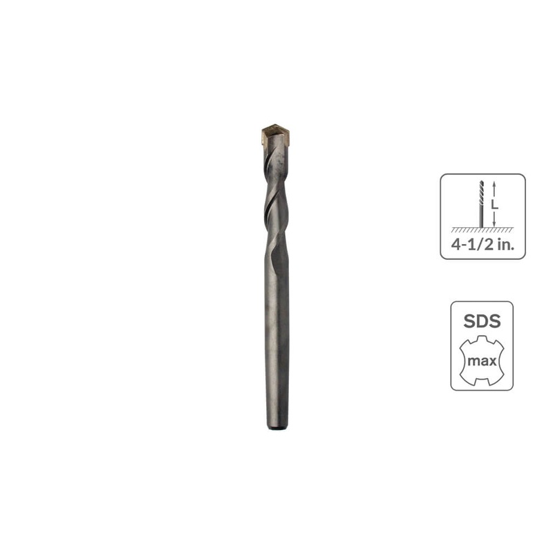 Sabercut  4-1/2 in. SDS MAX Carbide Core Pilot Bit
