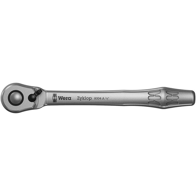Wera 05004004001 8004 A Zyklop 1/4 in. Drive Switch Lever Metal Ratchet
