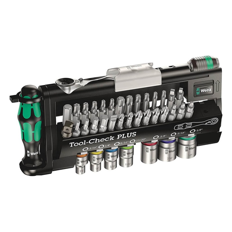 Wera 05056491001 39-Piece Tool-Check Plus Ratchet Set With Imperial Socket