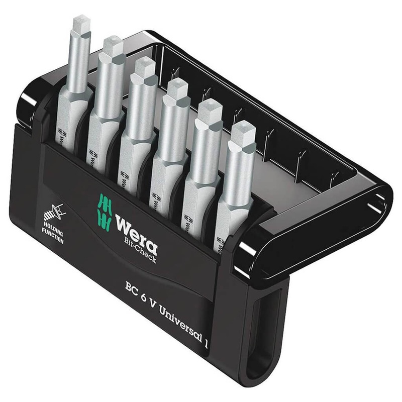 Wera 05136379001 6-Piece Bit-Check 6 V Universal 1 Bit Set