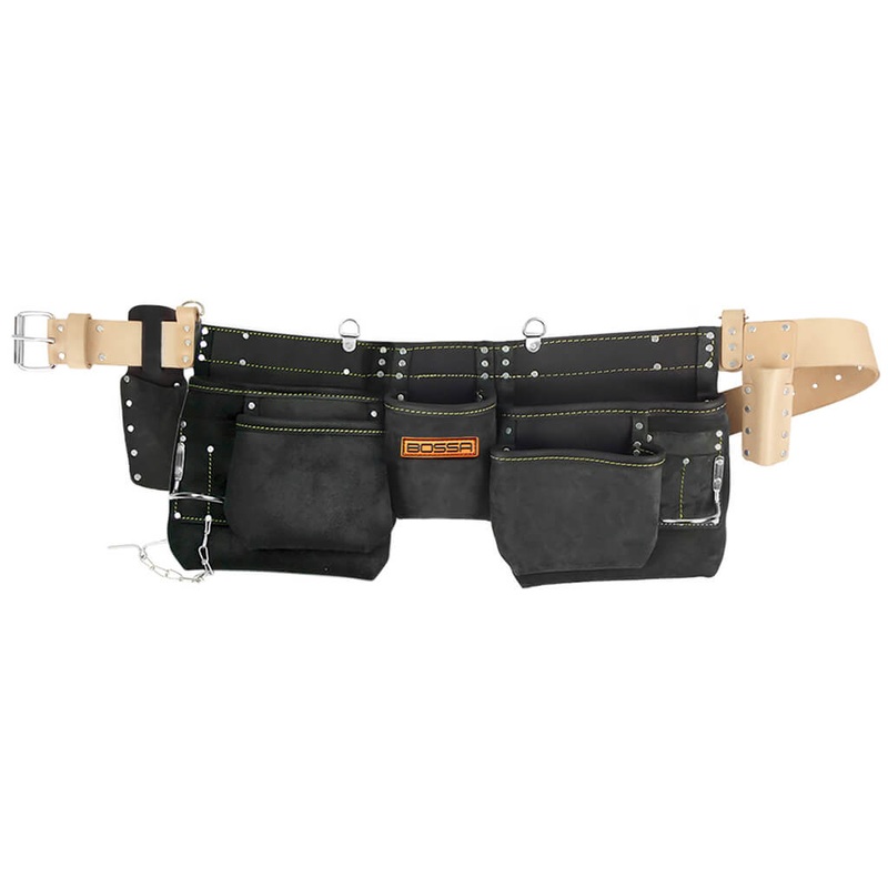 Bossa 11-Pocket Leather Carpenters Apron