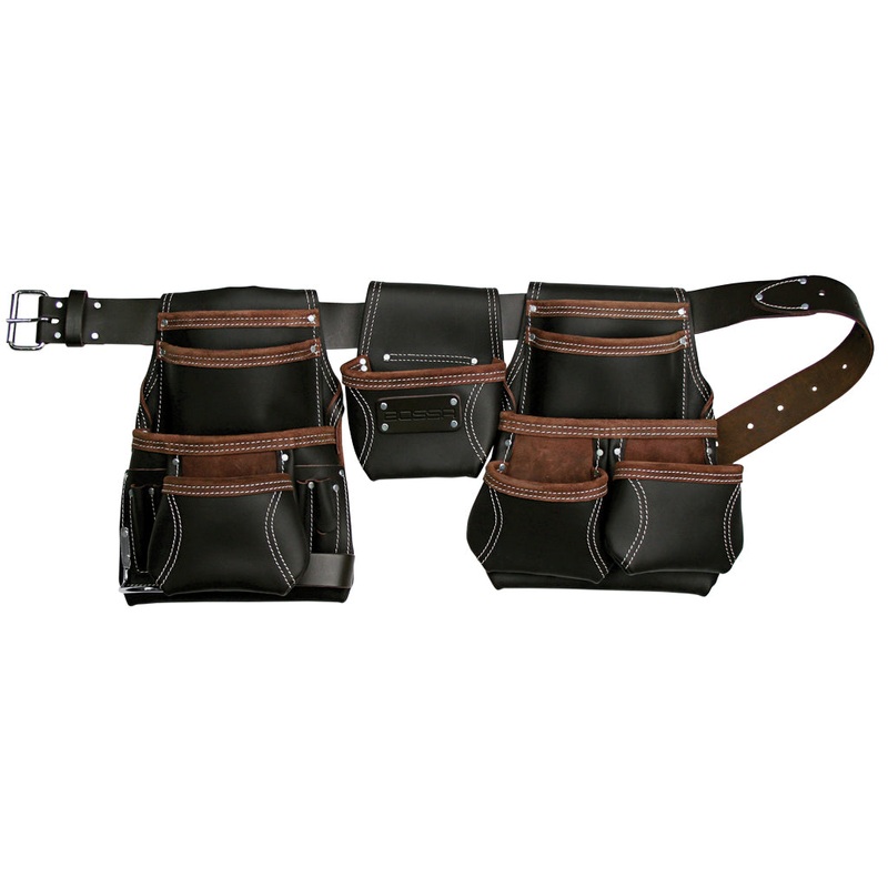 Bossa 16-Pocket Top Grain Leather Combo Tool Belt