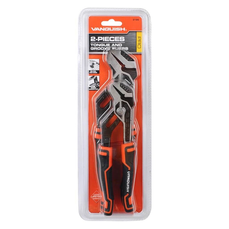 Vanquish 10 & 8 Tongue & Groove 2pc Pliers Set