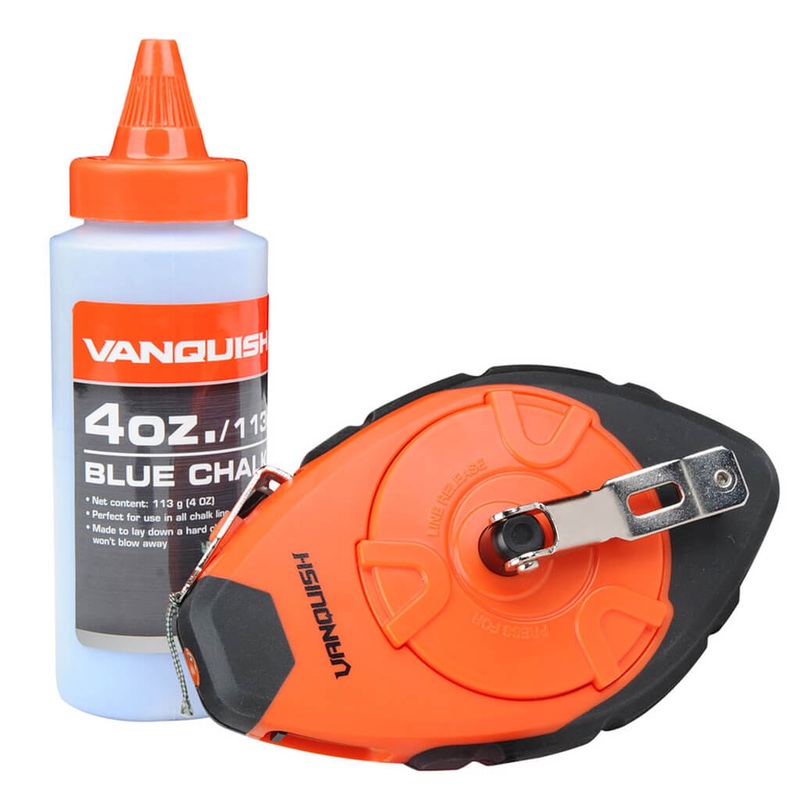 Vanquish 100 ft. ABS Chalk Line with 4 oz. Blue Chalk