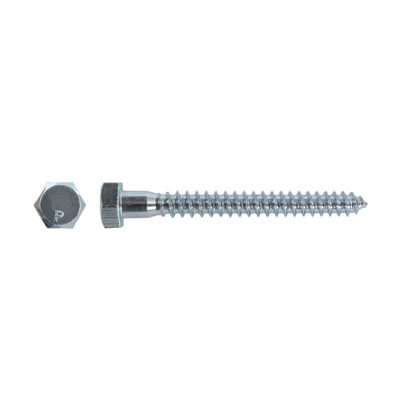 H Paulin 5/16 in. x 3 in. Zinc Coated Hex Head Lag Bolts (500-Box)