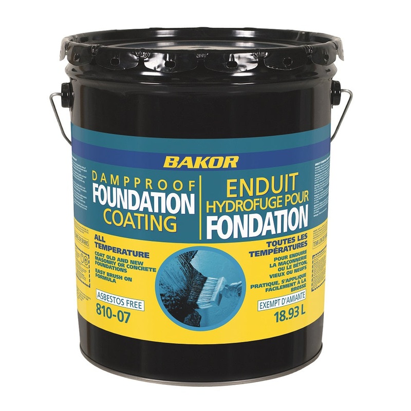 Henry Bakor 810-07 19-Litre Non-Fibred Asphalt Roof and Foundation Damp-Proofing Waterproof Membrane