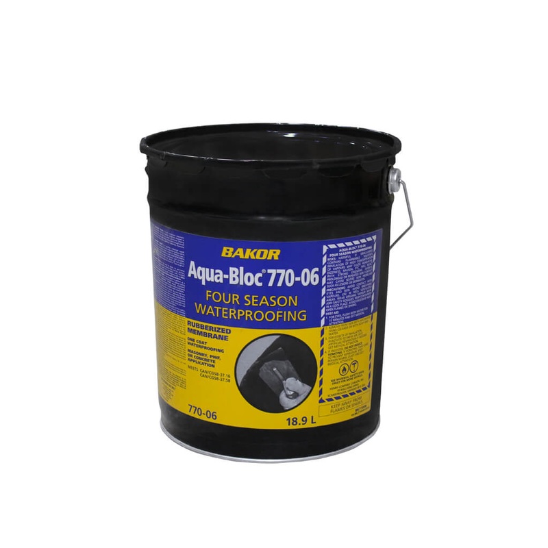 Henry Bakor Aqua-Bloc 770-06 18.9-Litre Elastomeric Liquid Cold Weather or Trowel Waterproof Membran
