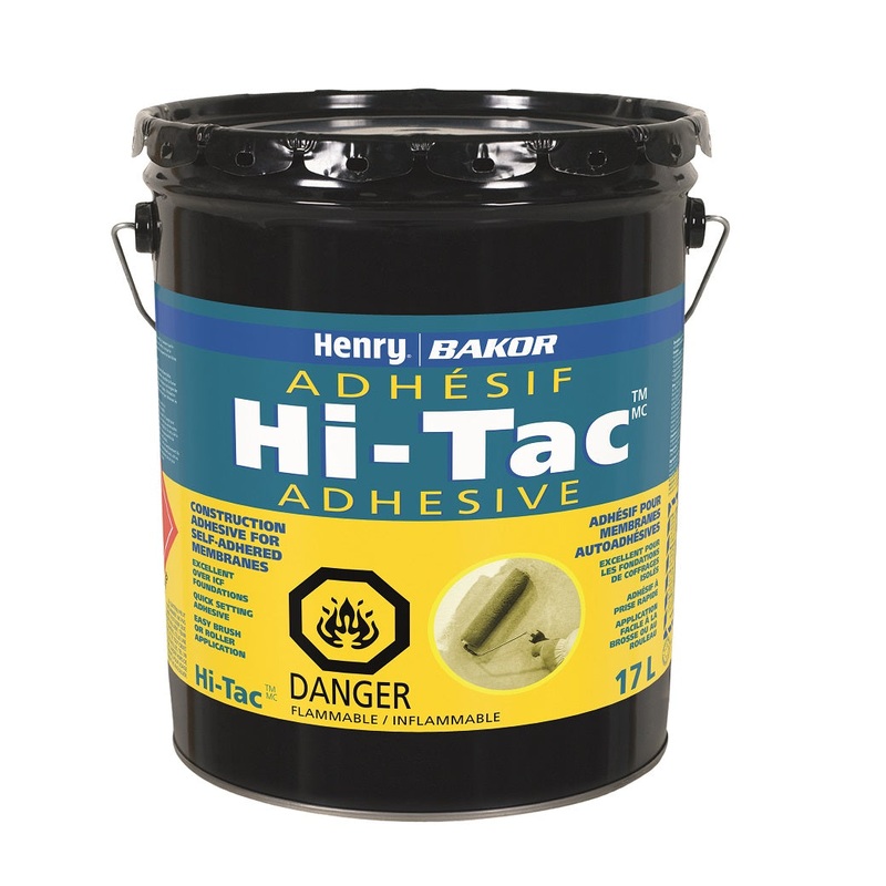 Henry Bakor BK103621 17-Litre Hi-Tac Rubber-Based Construction Adhesive & Primer for Self-Adhered Bl
