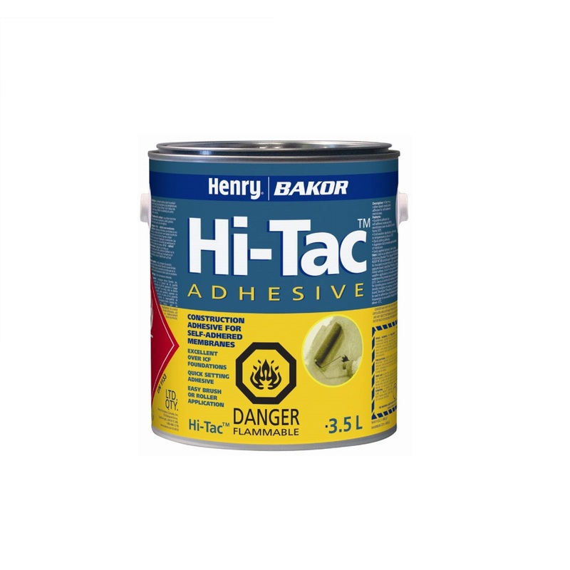 Henry Bakor BK103658 3.5-Litre Hi-Tac Rubber-Based Construction Adhesive & Primer for Self-Adhered B