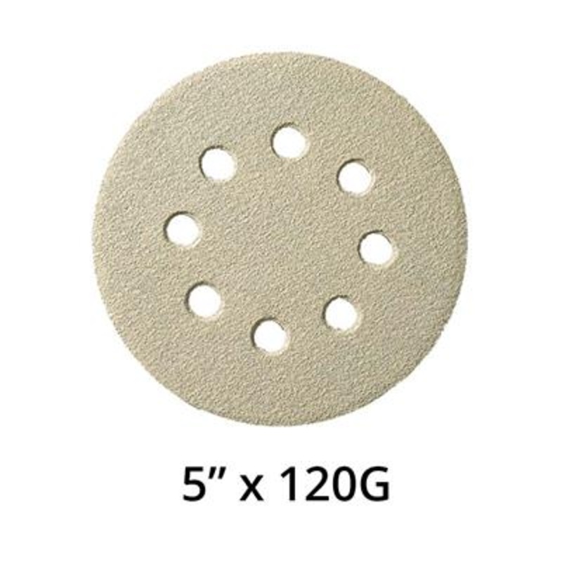 Klingspor 147170 5 in. x 120 Grit Wood Sanding Discs (100-Pack)