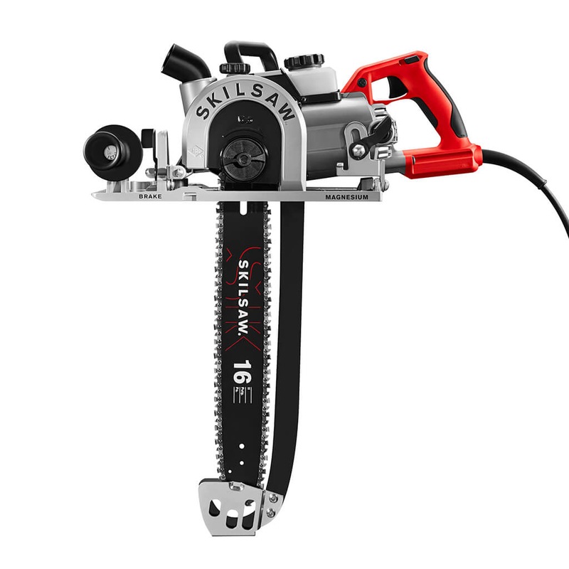 SKILSAW SPT55-11 15 Amp 16 in. Corded Worm Drive SAWSQUATCH Carpentry Chainsaw