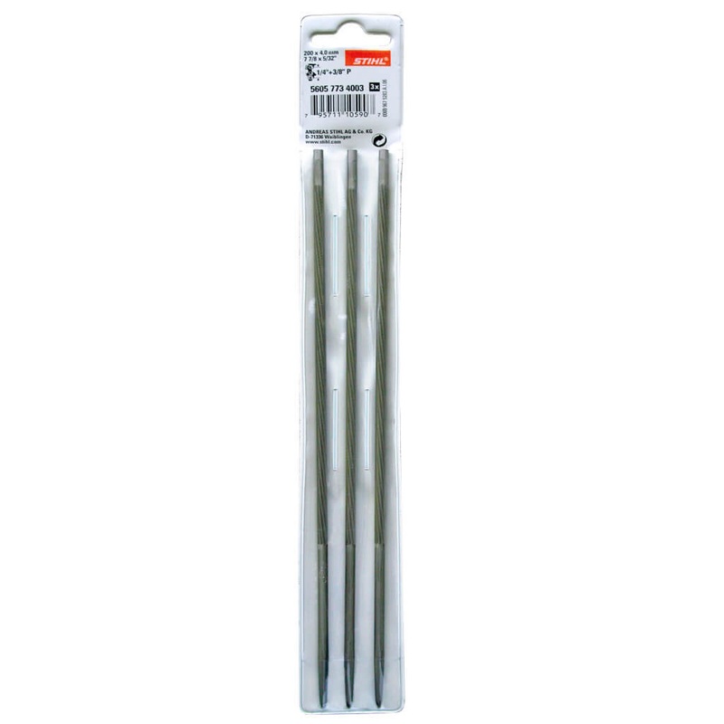 STIHL 5605 773 4803 7-7/8 in. x 3/16 in. Sharpening File for 0.325 in. Chainsaw Chains (3-Pack)