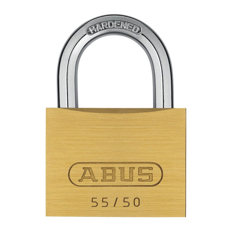 ABUS 55/50-KA-5501 2 in. Body x 1 in. Shackle Solid Brass Keyed Alike Padlock
