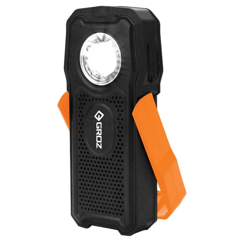 Groz Bluetooth Rechargeable Work Light & Speaker