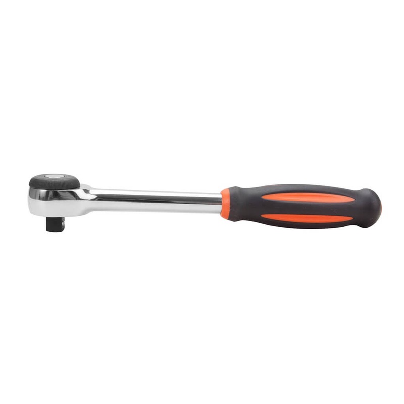 GROZ RTD/DD/1-2/UG 1/2 in. Chrome Plated Dual Drive Speed/Conventional/Twist Ratchet Handle