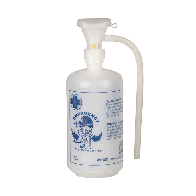 Wasip F4570301 1-Litre Emergency Eyewash Bottle with Eye Cup